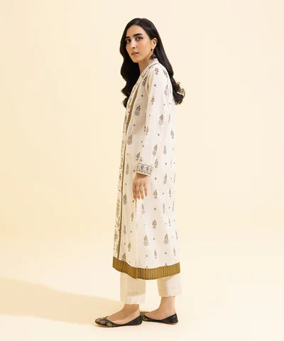 Sapphire 1 Piece White Lawn Kurti