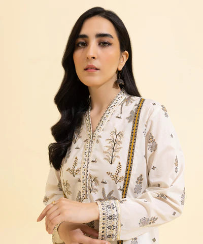 Sapphire 1 Piece White Lawn Kurti