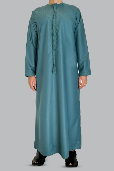 Burooj Emirati Teal 2 Thobe / Jubbah