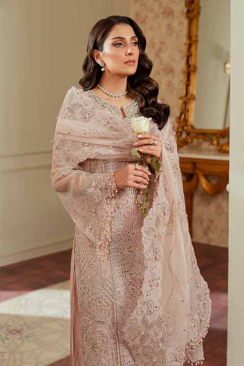 BAROQUE EMBROIDERED ORGANZA CH13-04 STITCHED