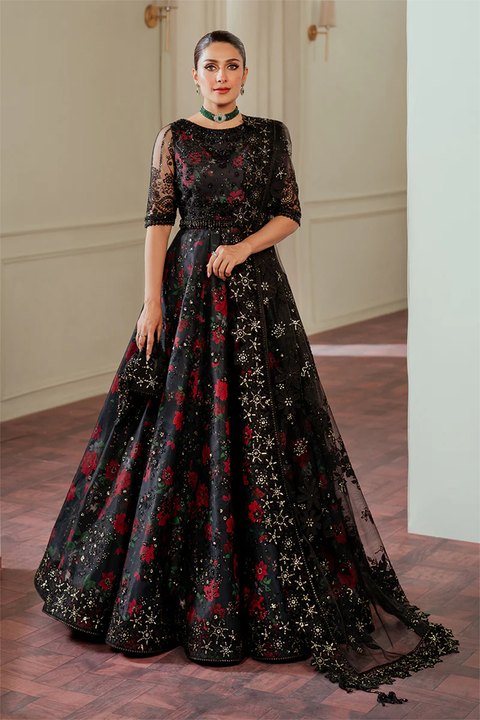 BAROQUE EMBROIDERED NET CH13-05 STITCHED