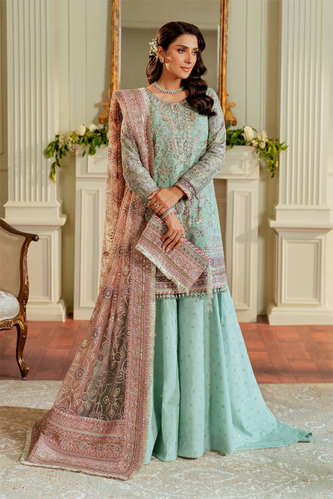 BAROQUE EMBROIDERED NET CH13-08 STITCHED