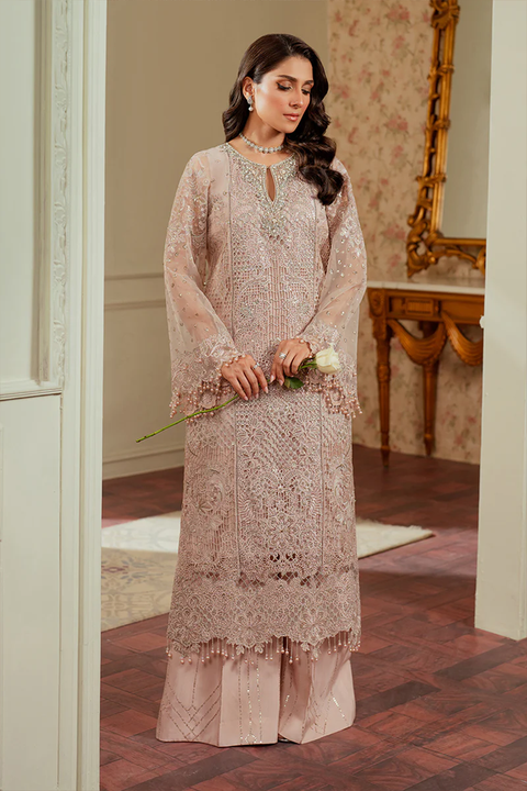 BAROQUE EMBROIDERED ORGANZA CH13-04 STITCHED