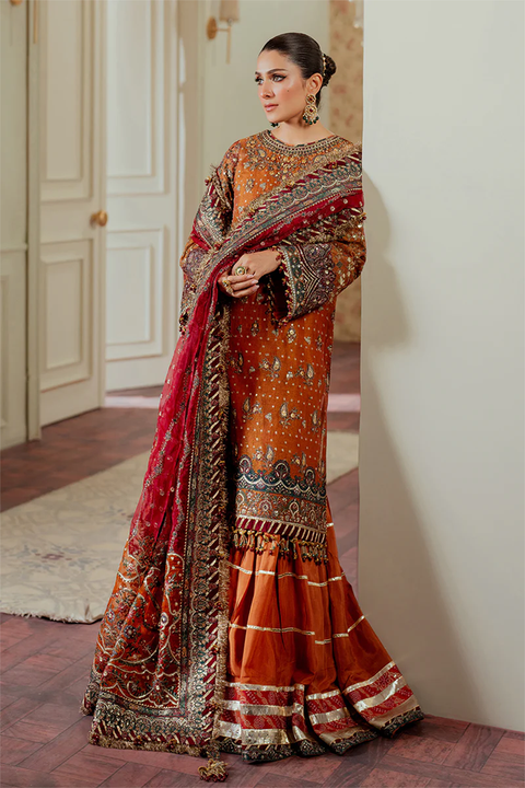 BAROQUE EMBROIDERED NET CH13-01 STITCHED