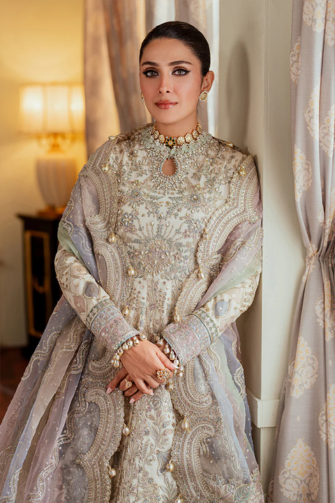 BAROQUE EMBROIDERED NET CH13-06 STITCHED