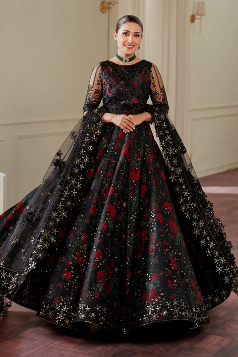 BAROQUE EMBROIDERED NET CH13-05 STITCHED