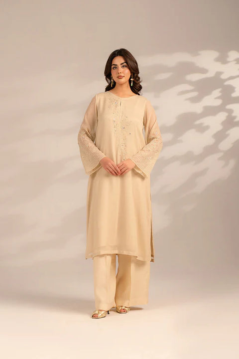 Ivory Chiffion Lux Shirt 1pc
