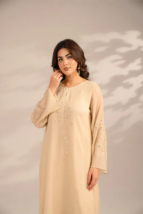 Ivory Chiffion Lux Shirt 1pc