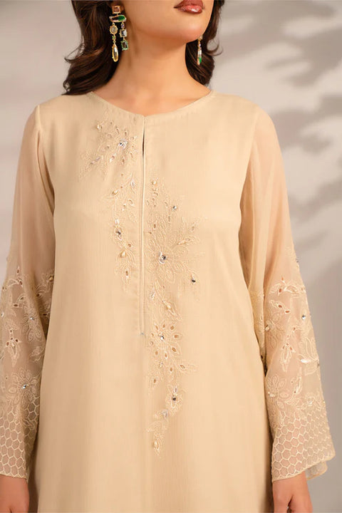 Ivory Chiffion Lux Shirt 1pc