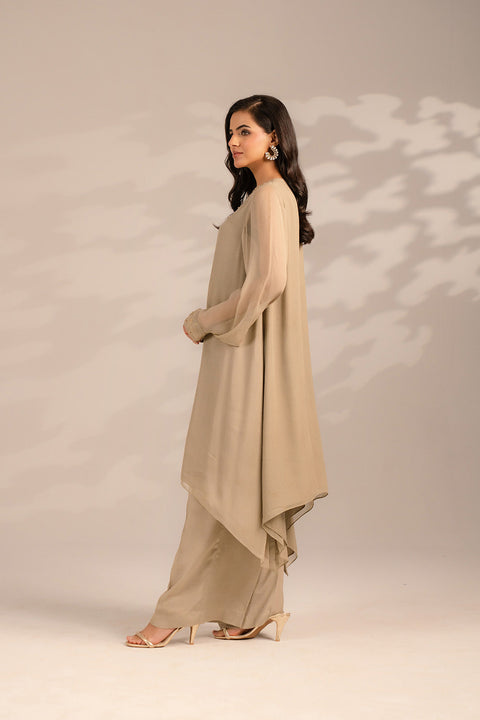 Pastel Cystal Shirt/ Culottes 2 pc