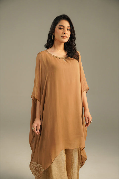 Beige Stone Kaftan 1pc