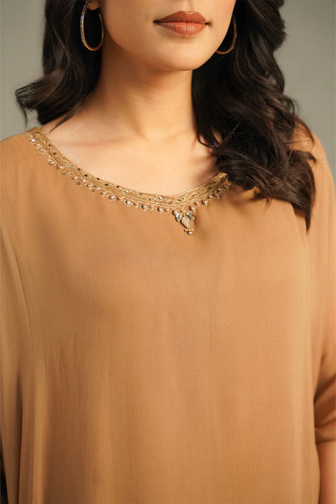 Beige Stone Kaftan 1pc