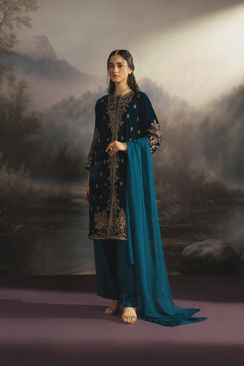 Teal Velvet 3pc Suit