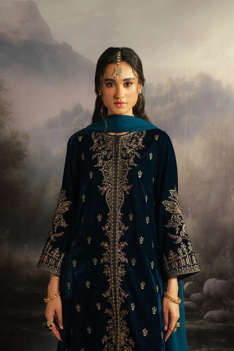 Teal Velvet 3pc Suit