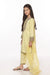Girls Lime Green Embroidered Kameez with Shalwar and Dupatta