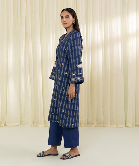 Sapphire 2 Piece - Embroidered Jacquard Suit