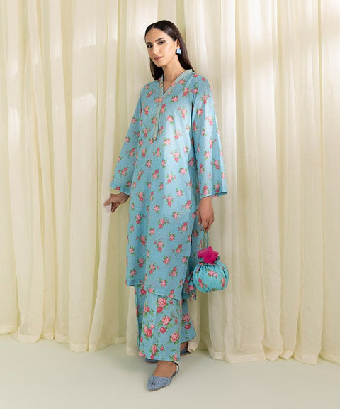 Sapphire 2 Piece - Blue Printed Lawn Suit