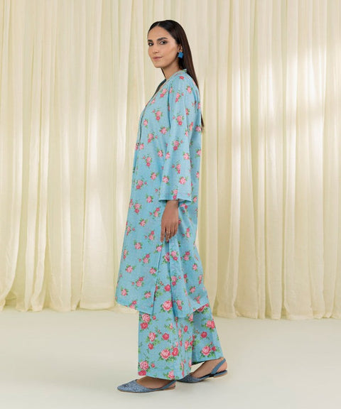 Sapphire 2 Piece - Blue Printed Lawn Suit