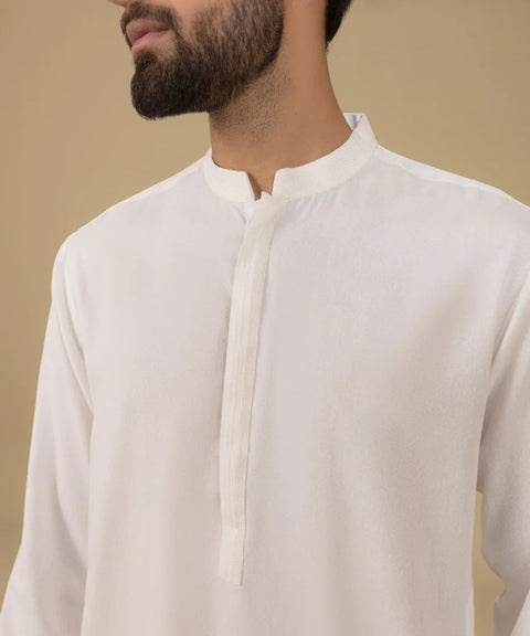 Burooj Man White Ayudhiya Shalwar Kameez Regular Fit