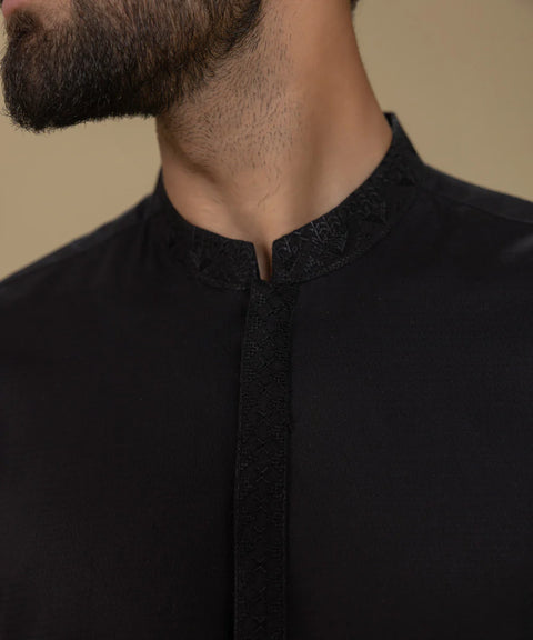 Burooj Man Black Diamond Jacquard Shalwar Kameez Regular Fit