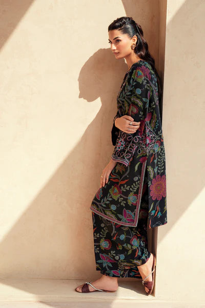 Printed & Embroidered Viscose Silk Shirt RTW 2 PIECE