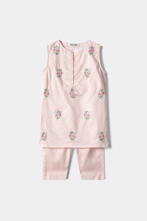 Baby Pink Infants Handwork Kameez & Trousers 2pc