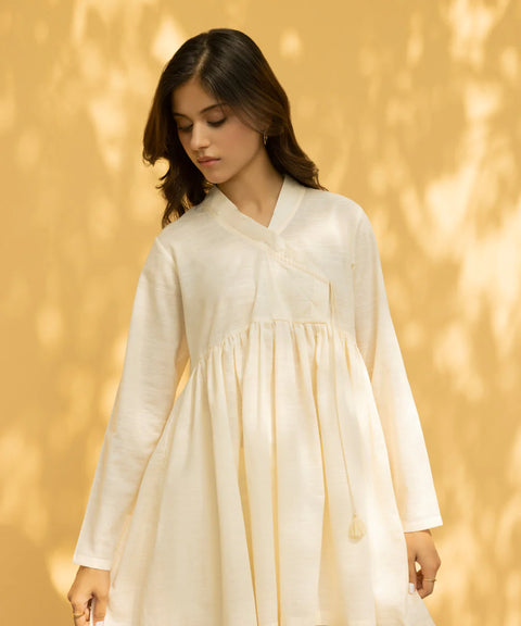 Sapphire Cream Boxy Kurta 1 Piece