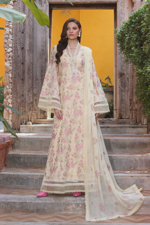 Bareeze Unstitched Classic Flora Cutwork 3-Piece