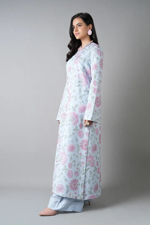 Bareeze Unstitched Lawn Karandi FLORAL ELLEGENCE 3pc