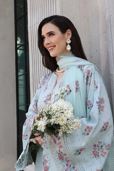 Bareeze Unstitched Floral Grace 3-Pieces