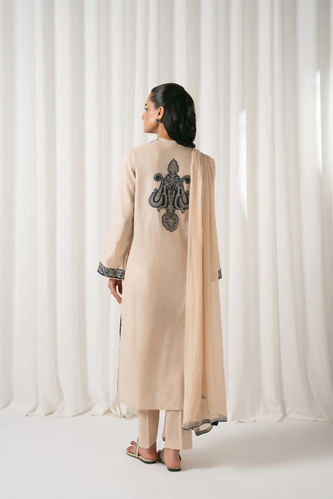 Skim and Blue 3 Piece Lawn Embroidered Suit 3pc