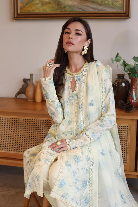 Bareeze Unstitched Khayal Gard 3-Piece