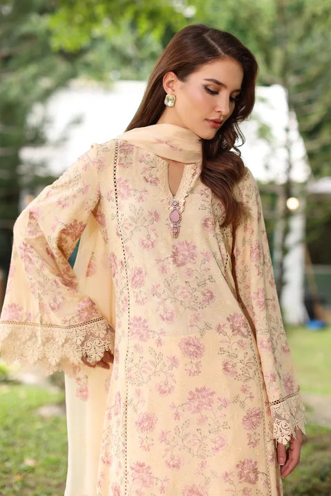 Bareeze Unstitched Lawn Karandi Meadow 3pc