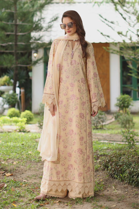 Bareeze Unstitched Lawn Karandi Meadow 3pc