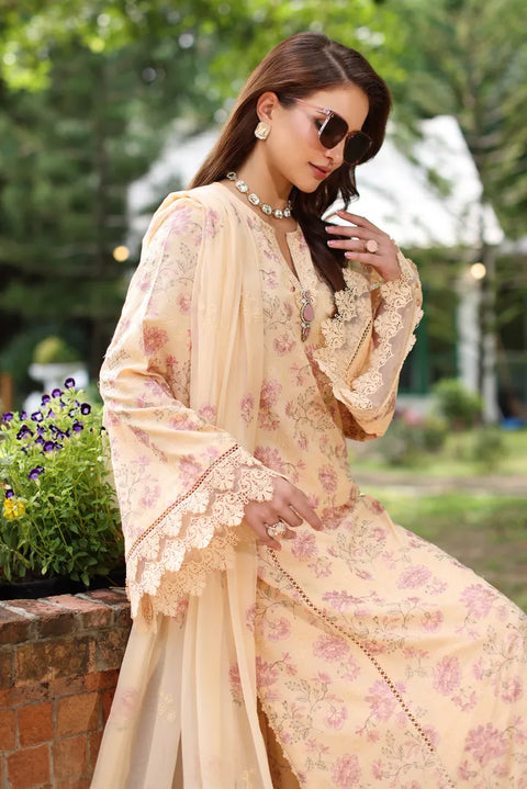 Bareeze Unstitched Lawn Karandi Meadow 3pc