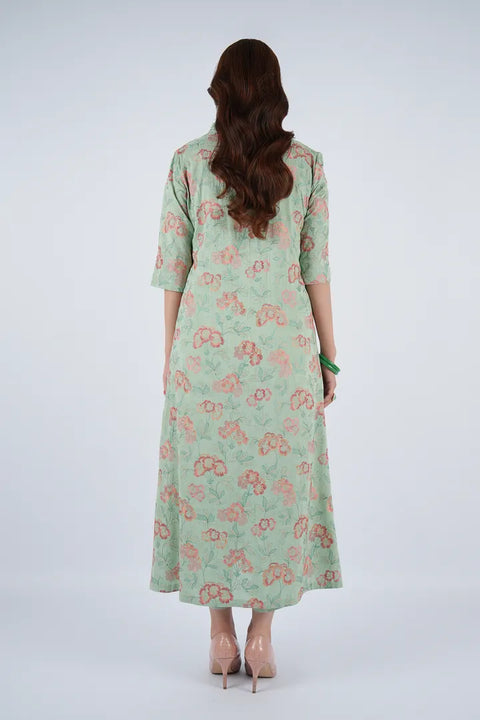 Bareeze Unstitched Micro Module  L Green Oasis 3pc