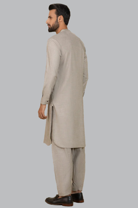 Burooj Man Beige Winter Shalwar Kameez Regular Fit