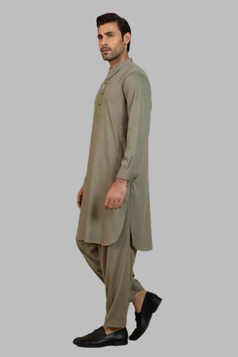 Burooj Man Olive Ayudhiya Shalwar Kameez Regular Fit