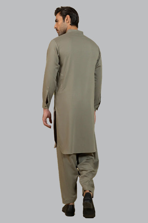 Burooj Man Olive Ayudhiya Shalwar Kameez Regular Fit