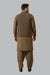 Burooj Man Brown Wool Blended Waistcoat Regular Fit