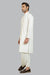 Burooj Man White Threaded Neckline Shalwar Kameez Regular Fit
