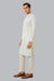 Burooj Man White Diamond Embroidered Kurta Trouser Slim Fit