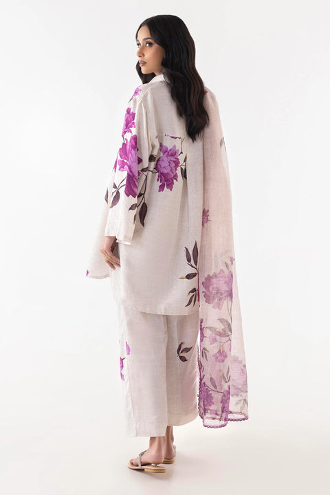 Sana Safinaz Blended Jacquard Printed Shirt + Culotte