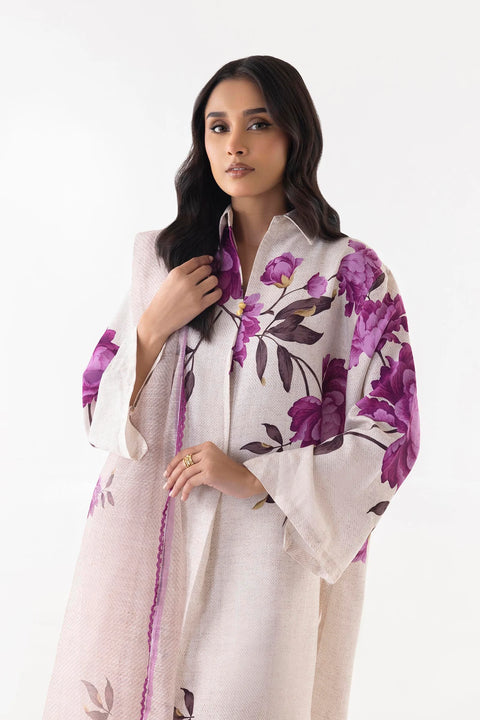 Sana Safinaz Blended Jacquard Printed Shirt + Culotte