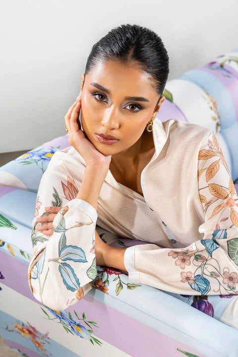 Sana Safinaz Blended Jacquard Shirt + Culotte