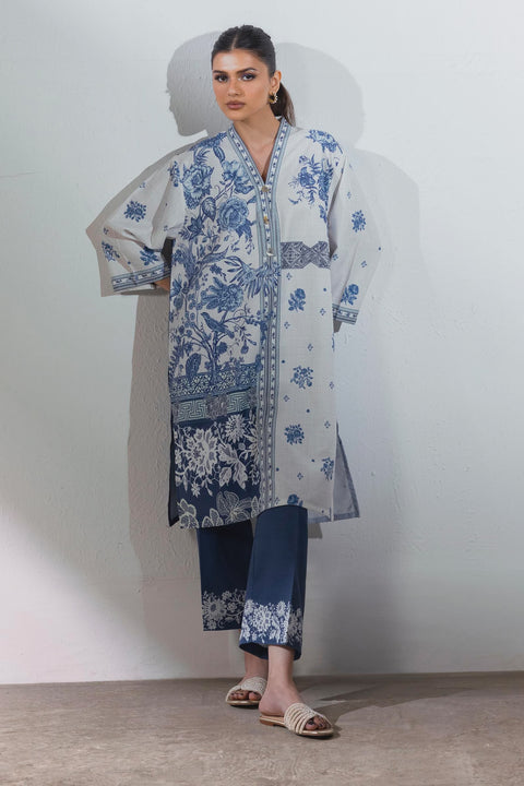 Sana Safinaz  Stitched Blended Jacquard Shirt + Culotte