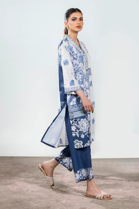Sana Safinaz  Stitched Blended Jacquard Shirt + Culotte