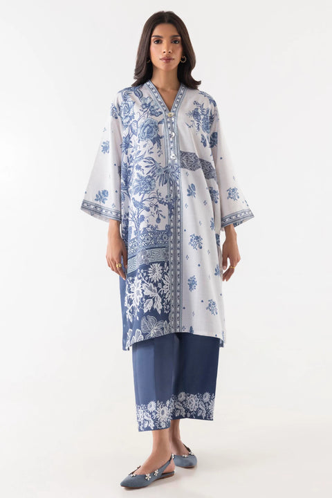 Sana Safinaz  Stitched Blended Jacquard Shirt + Culotte