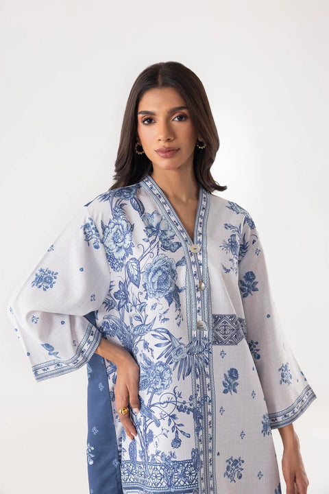Sana Safinaz  Stitched Blended Jacquard Shirt + Culotte