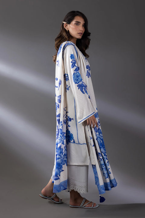 Sana Safinaz RTW 25 Printed Linen Shirt + Dupatta
